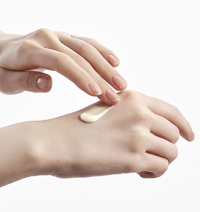 Instruções para o uso de creme Congelum